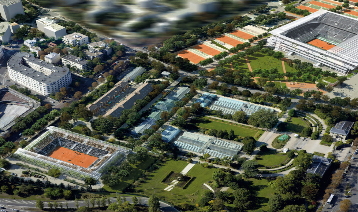Ampliamento e restyling del complesso “Roland Garros”