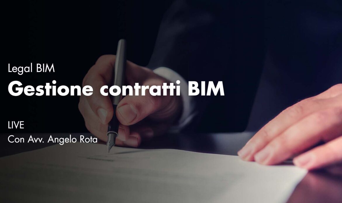 4-26 novembre – Gestione contratti BIM